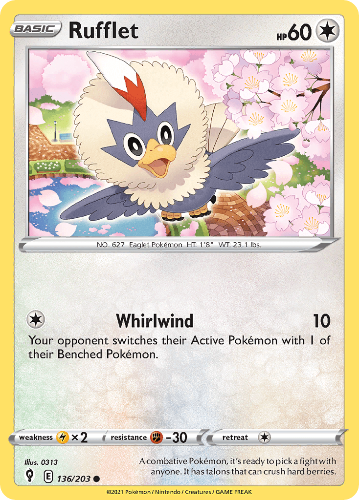 Rufflet Evolving Skies card