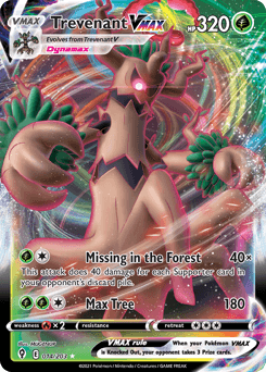 Trevenant VMAX Evolving Skies card