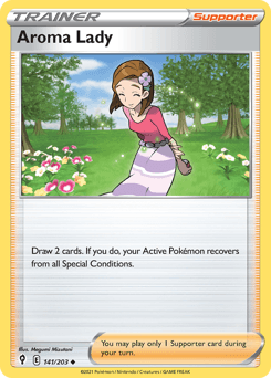 Aroma Lady Evolving Skies card