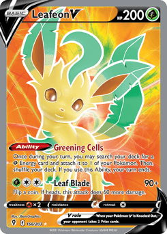 Leafeon V Evolving Skies card