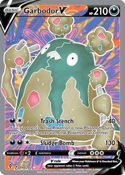 Garbodor V Evolving Skies card