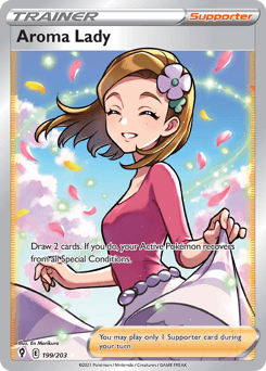 Aroma Lady Evolving Skies card