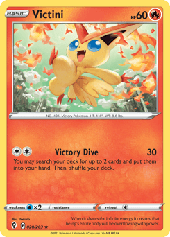 Victini Evolving Skies card
