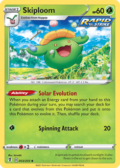 Skiploom Evolving Skies card