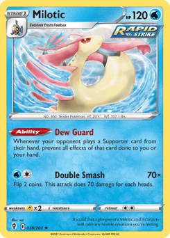 Milotic Evolving Skies card