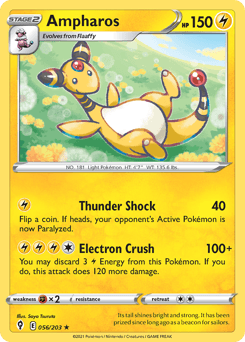 Ampharos Evolving Skies card