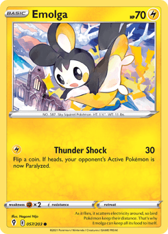 Emolga Evolving Skies card