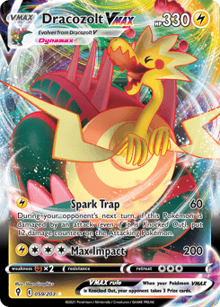 Dracozolt VMAX Evolving Skies card
