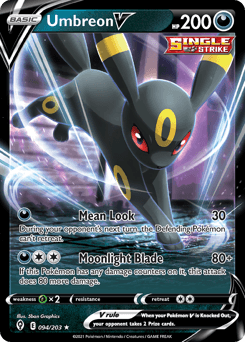 Umbreon V Evolving Skies card