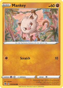 Mankey Fusion Strike card