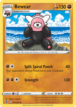 Bewear Fusion Strike card