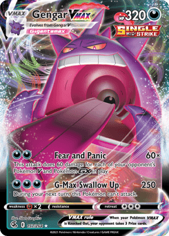 Gengar VMAX Fusion Strike card