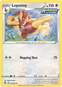 Lopunny Fusion Strike card