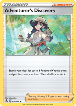 Adventurer's Discovery Fusion Strike card