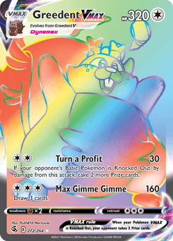 Greedent VMAX Fusion Strike card