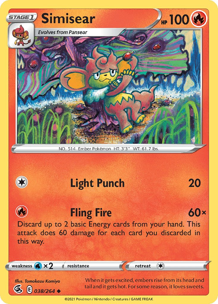 Simisear Fusion Strike card