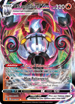 Chandelure VMAX Fusion Strike card