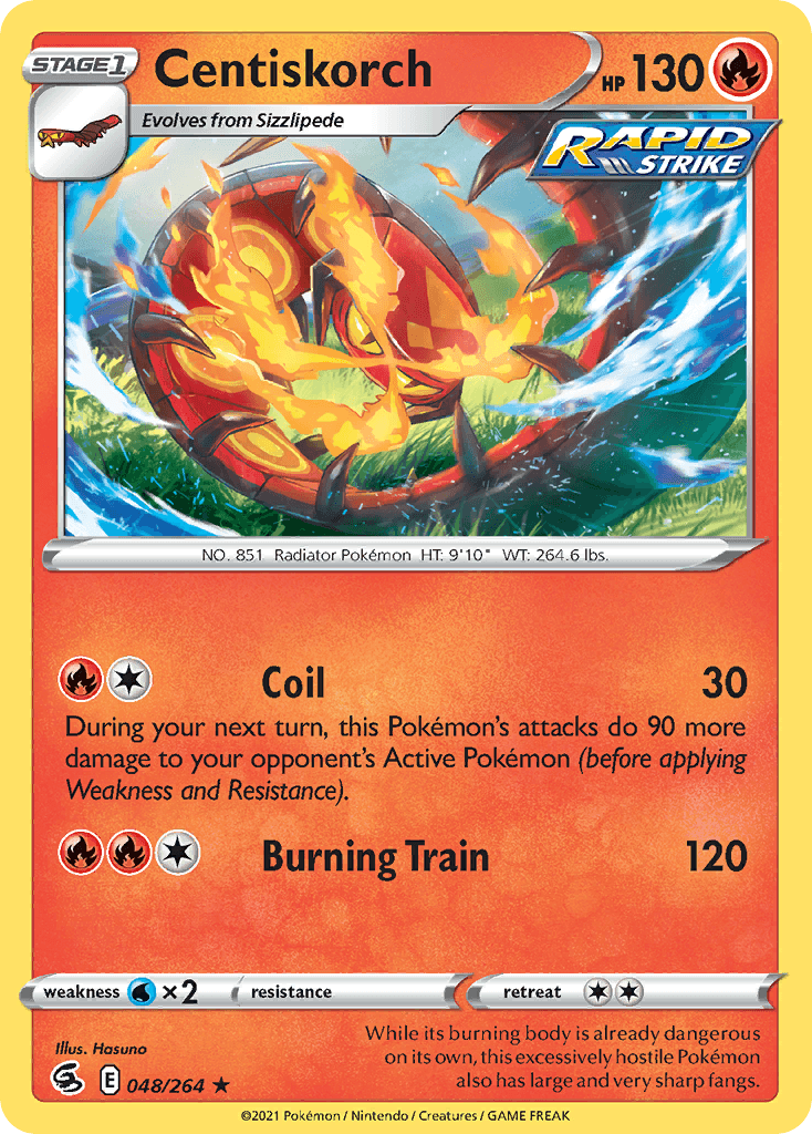 Centiskorch Fusion Strike card
