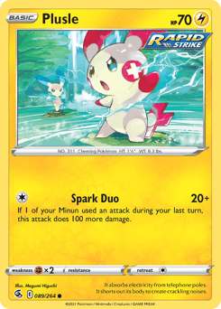 Plusle Fusion Strike card