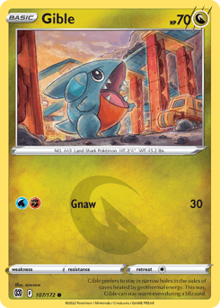 Gible Brilliant Stars card