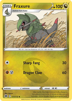 Fraxure Brilliant Stars card