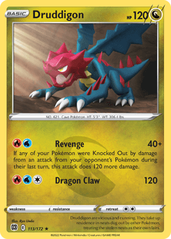 Druddigon Brilliant Stars card