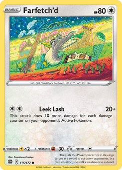 Farfetch'd Brilliant Stars card