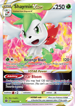 Shaymin VSTAR Brilliant Stars card