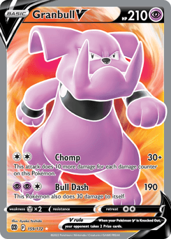 Granbull V Brilliant Stars card