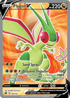Flygon V Brilliant Stars card