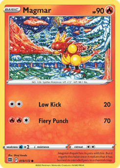 Magmar Brilliant Stars card