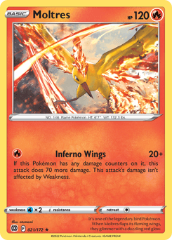 Moltres Brilliant Stars card