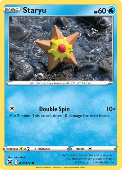 Staryu Brilliant Stars card