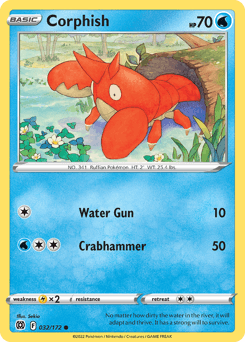 Corphish Brilliant Stars card