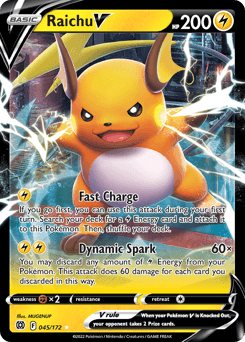Raichu V Brilliant Stars card