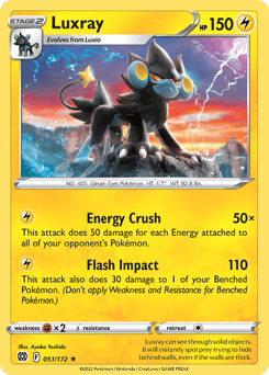 Luxray Brilliant Stars card