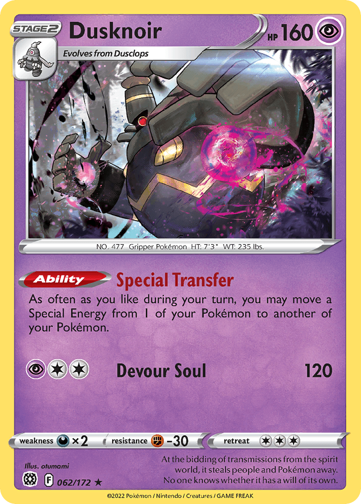 Dusknoir Brilliant Stars card