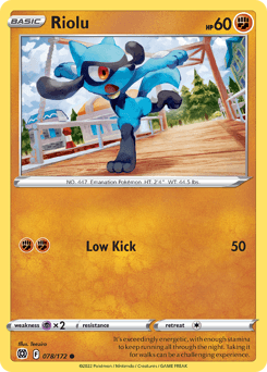 Riolu Brilliant Stars card