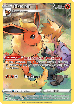 Flareon Brilliant Stars Trainer Gallery card
