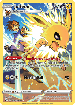 Jolteon Brilliant Stars Trainer Gallery card