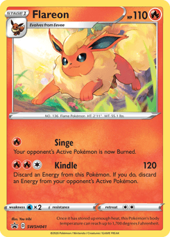 Flareon SWSH Black Star Promos card