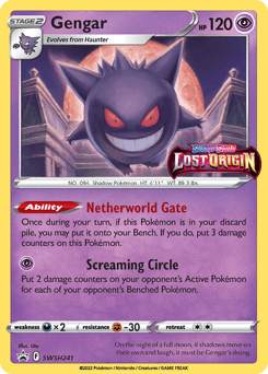 Gengar SWSH Black Star Promos card