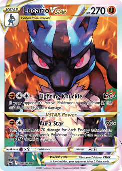 Lucario VSTAR SWSH Black Star Promos card