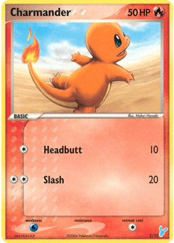 Charmander EX Trainer Kit 2 Minun card
