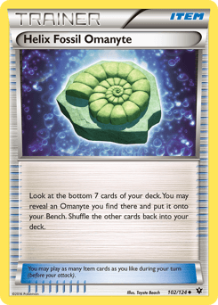 Helix Fossil Omanyte Fates Collide card