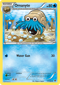 Omanyte Fates Collide card