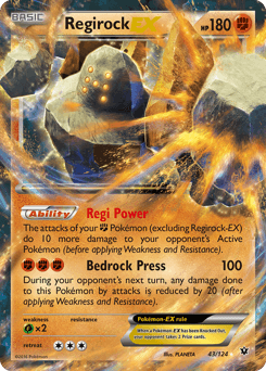 Regirock-EX Fates Collide card