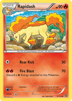 Rapidash Steam Siege card