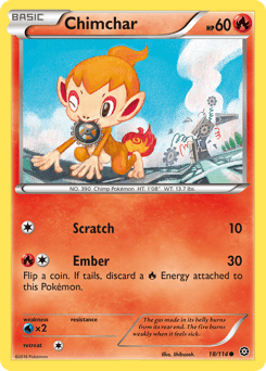 Chimchar Steam Siege card
