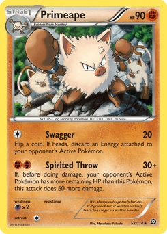 Primeape Steam Siege card